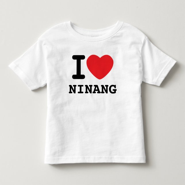 i heart ninang toddler T-Shirt (Front)