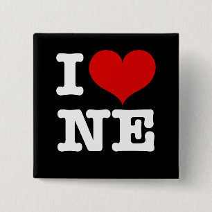 I Heart Northeast Minneapolis! 15 Cm Square Badge