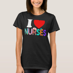 I heart Nurses Nurse Nursing Student Spouse T-Shirt
