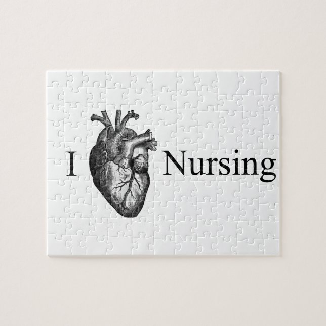 I Heart Nursing Jigsaw Puzzle (Horizontal)
