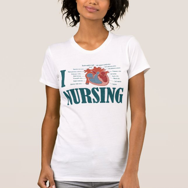 I Heart NURSING T-Shirt (Front)
