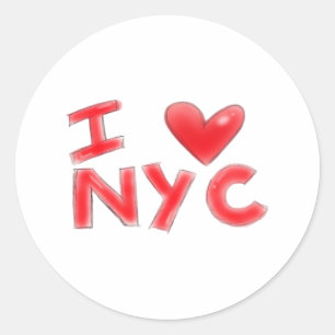 I Heart NYC Classic Round Sticker