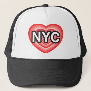 I heart NYC. I love NYC. New York City. I heart NY Trucker Hat