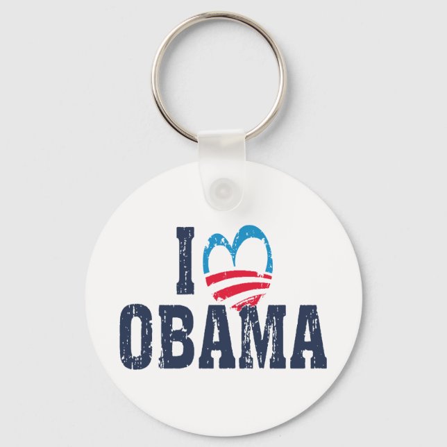 I Heart Obama Key Ring (Front)