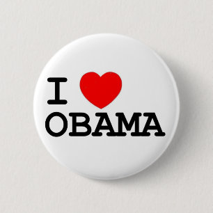 I Heart Obama Pin