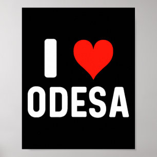 I Heart Odesa Ukraine - Love - Travel Vacation Poster