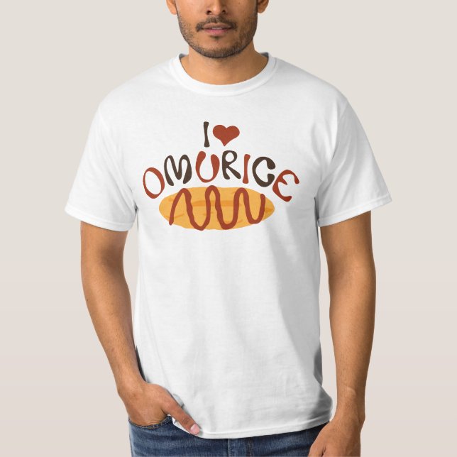 I Heart Omurice Graphic Tee Shirt (Front)