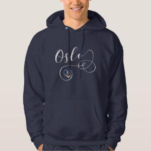 I Heart Oslo, Norway Hoodie