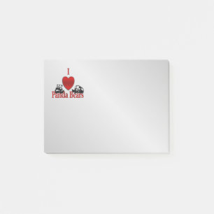 I Heart Panda Bears Post-it Notes