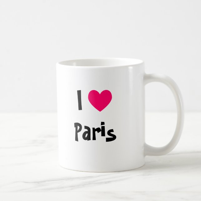 I Heart Paris Coffee Mug (Right)