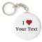 I Heart (personalise) keychain