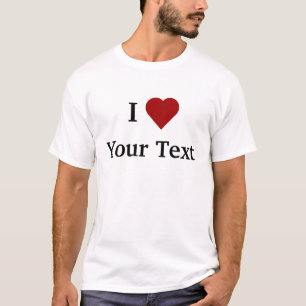 I Heart (personalise) t-shirt