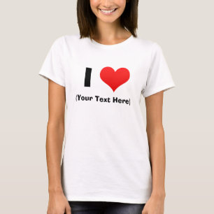 I Heart Personalised T Shirts