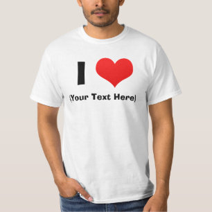 I Heart Personalised T Shirts