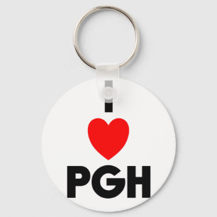 I Heart PGH Key Ring