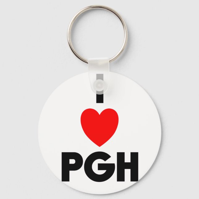 I Heart PGH Key Ring (Front)