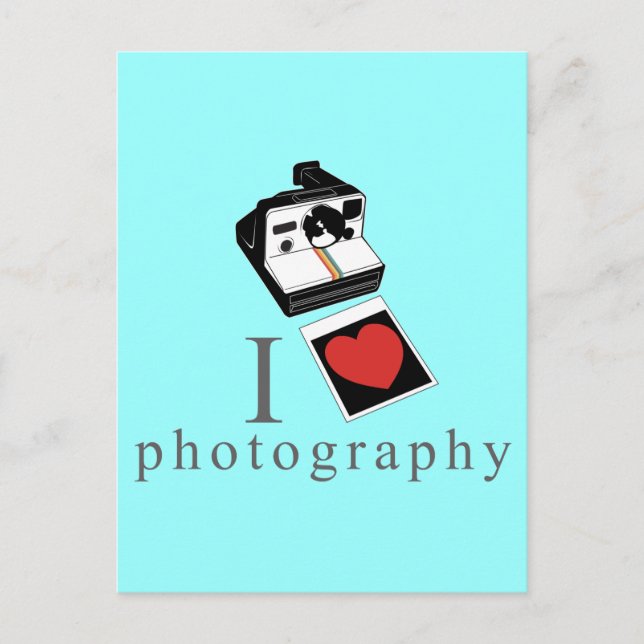 I heart photos postcard (Front)