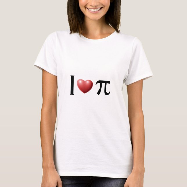 I heart pi T-Shirt (Front)
