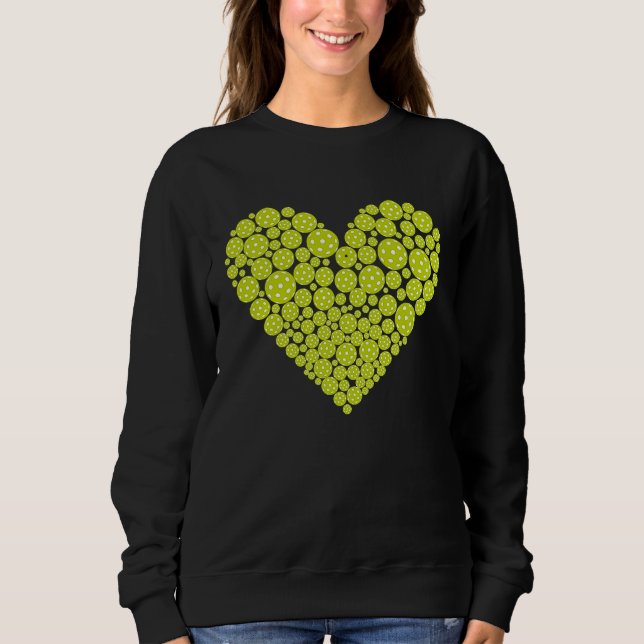 I Heart Pickleball Sweatshirt (Front)