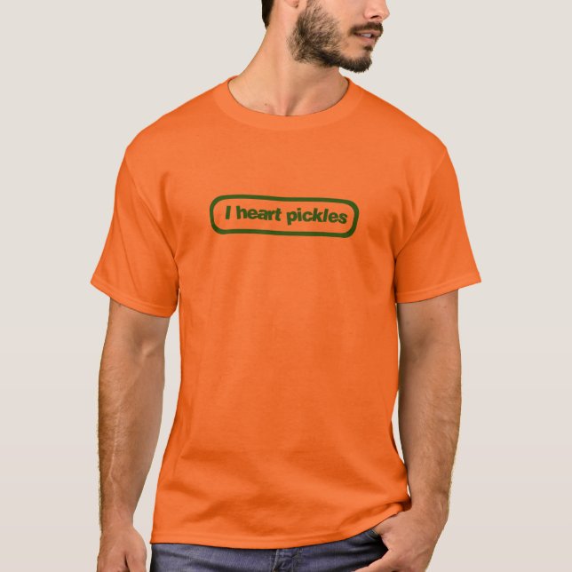 i heart pickles T-Shirt (Front)