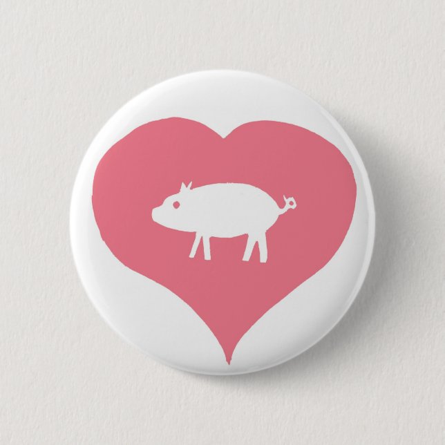 I Heart Pigs Pin (Front)