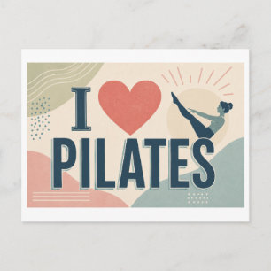 "I [Heart] Pilates" Postcard