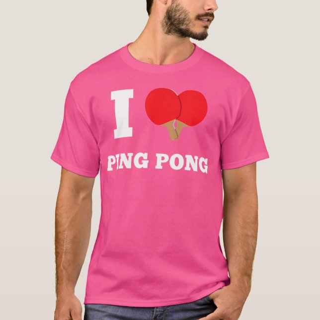 I Heart Ping Pong T-Shirt (Front)