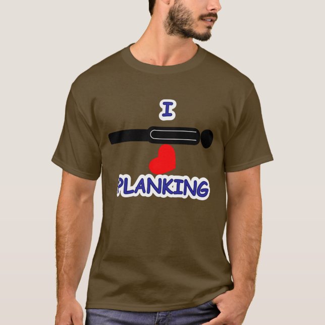 I Heart Planking T-Shirt (Front)