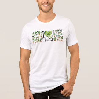 I Heart Plants Men's Tri Blend T-Shirt Tri-Blend Shirt