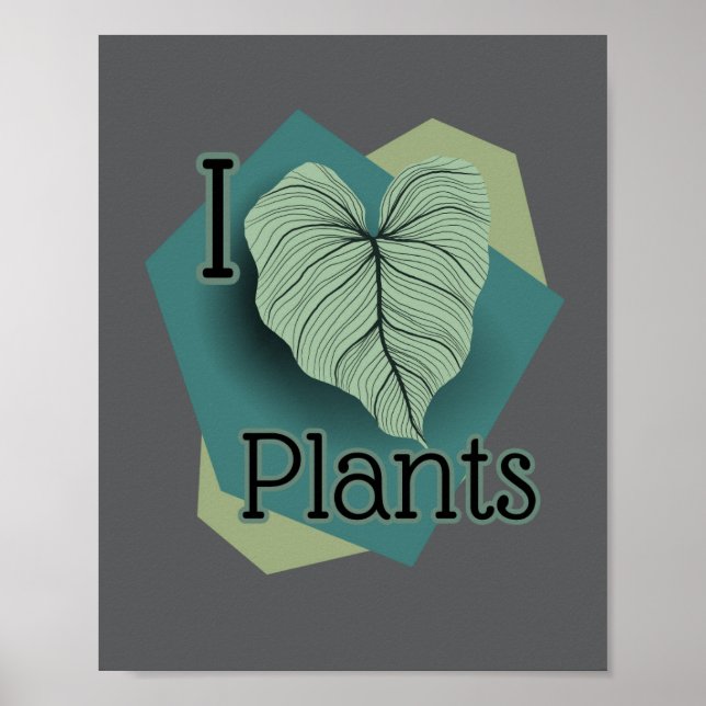 I Heart Plants poster (Front)