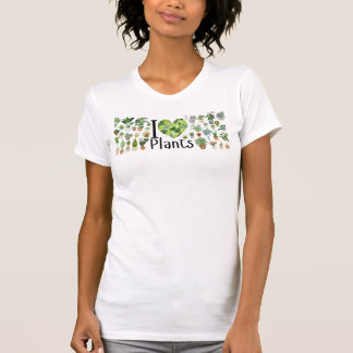 I Heart Plants Woman's Slim Fit Tee