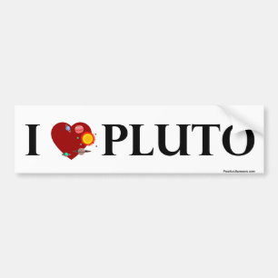 I (heart) Pluto Bumper Sticker