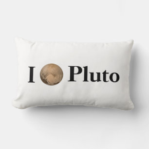 I Heart Pluto Lumbar Cushion