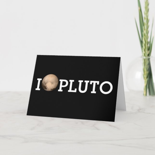 I Heart Pluto New Horizon Greeting Card (Front)