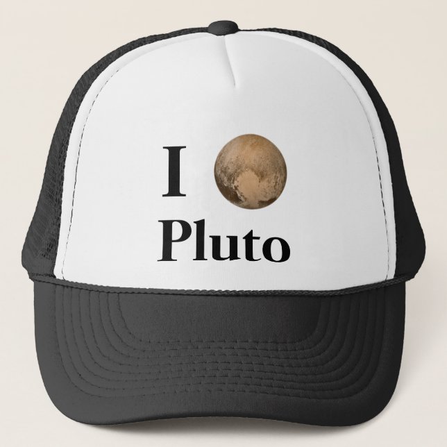 I Heart Pluto Trucker Hat (Front)