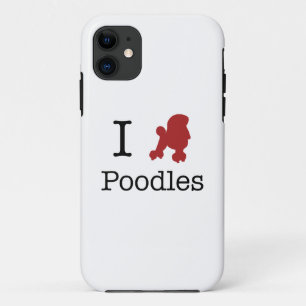 I Heart Poodles iPhone 11 Case