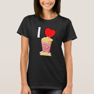 I heart popcorn  I love popcorn  word favourite sn T-Shirt