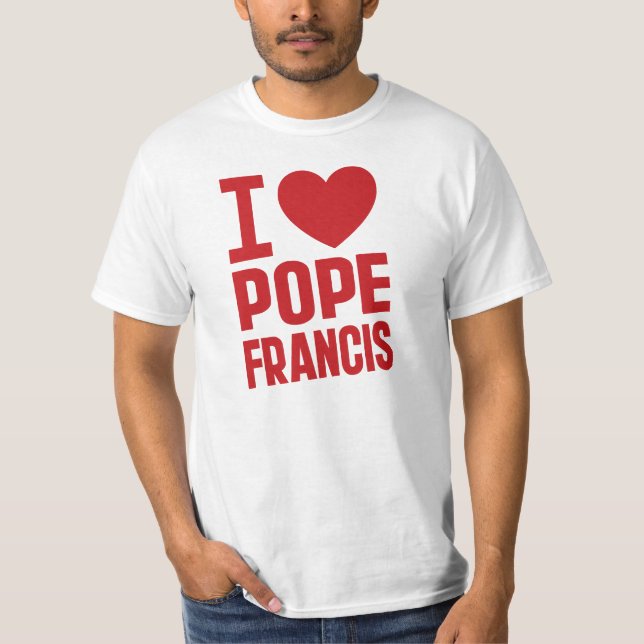 I Heart Pope Francis T-Shirt (Front)