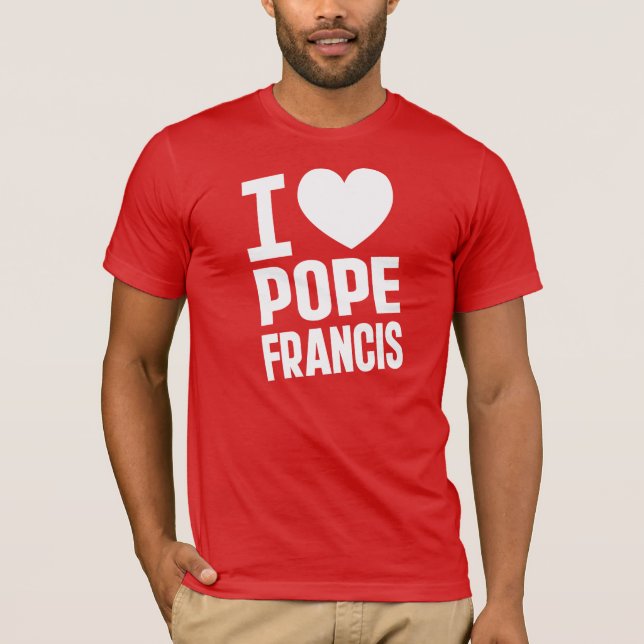 I Heart Pope Francis T-Shirt (Front)