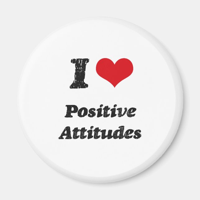 I Heart Positive Attitudes Magnet (Front)