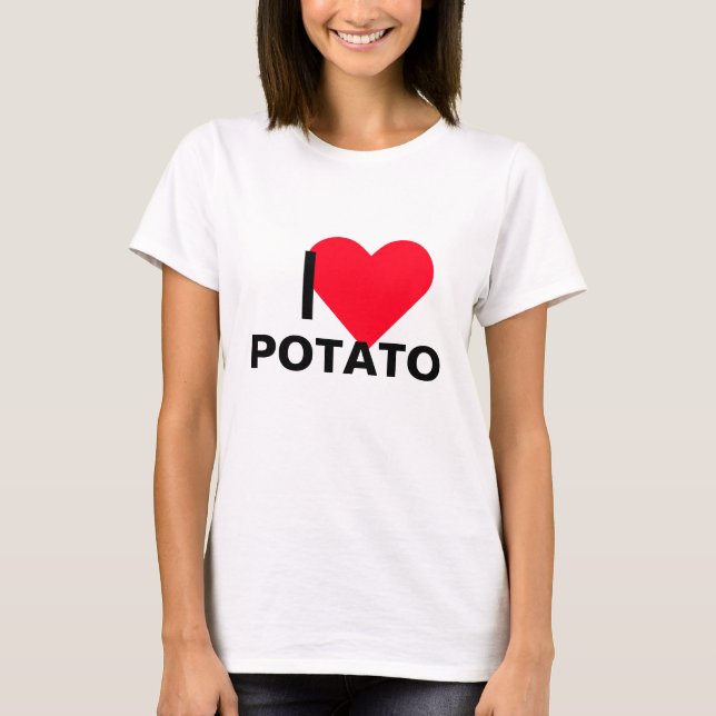 I Heart Potato T-Shirt (Front)