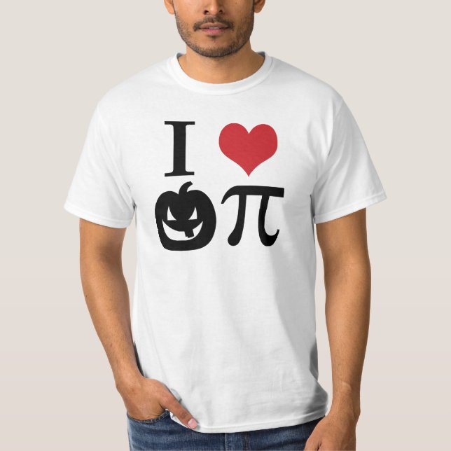 I Heart Pumpkin Pi T-Shirt (Front)