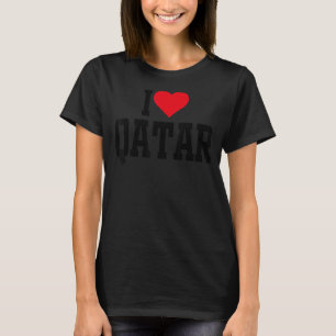 I Heart Qatar with Red heart I love Qatar T-Shirt