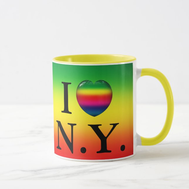 I Heart Rainbow Love N.Y. Mug (Right)