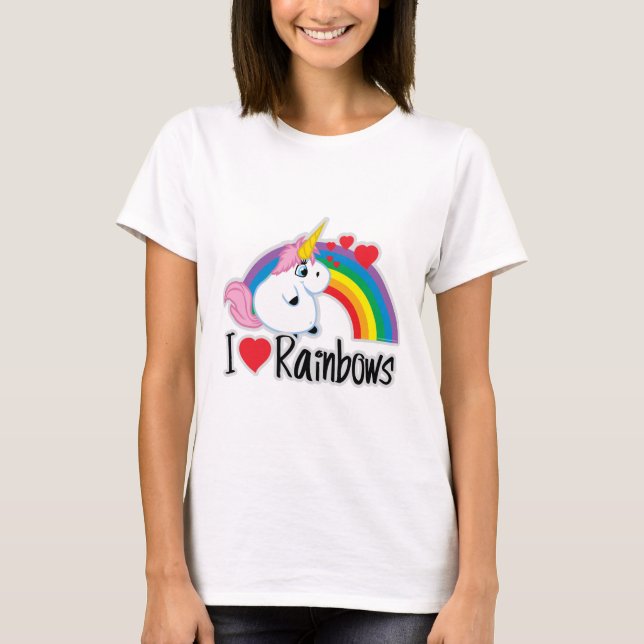 I Heart Rainbows T-Shirt (Front)