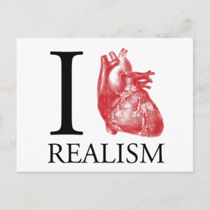 I Heart Realism Postcard