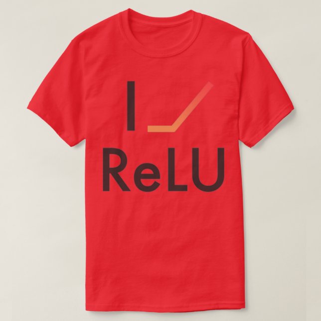 I Heart ReLU T-Shirt (Design Front)