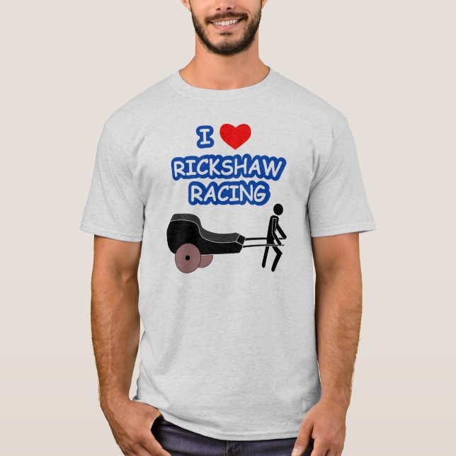 I Heart RICKSHAW RACING T-Shirt (Front)