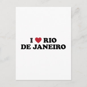 I Heart Rio de Janeiro Brazil Postcard