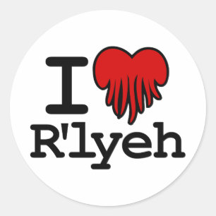 I Heart R'lyeh Classic Round Sticker